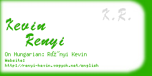 kevin renyi business card